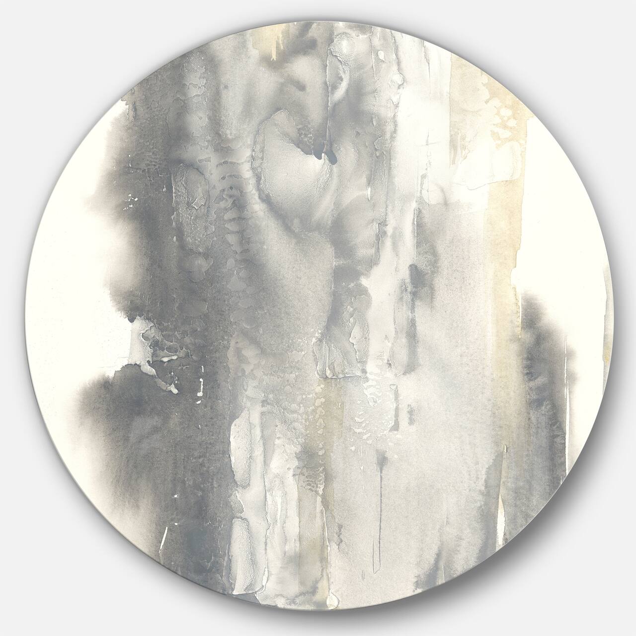 Designart - Gold Glamour Direction II - Geometric Metal Circle Wall Art